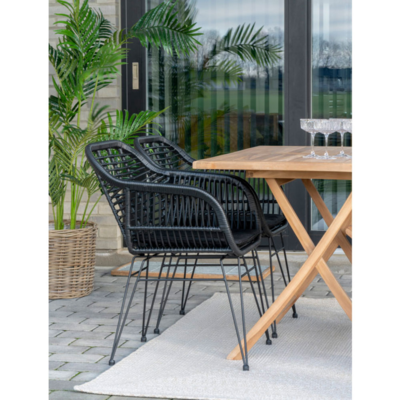 Rotan tuinstoel Madelein - met zitkussen