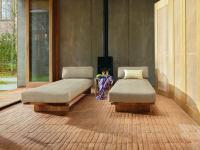 HKliving ligstoel Outdoor Daybed Teak