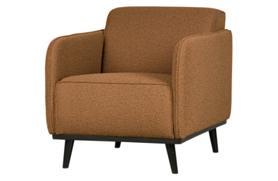 BePureHome fauteuil Statement met arm bouclé