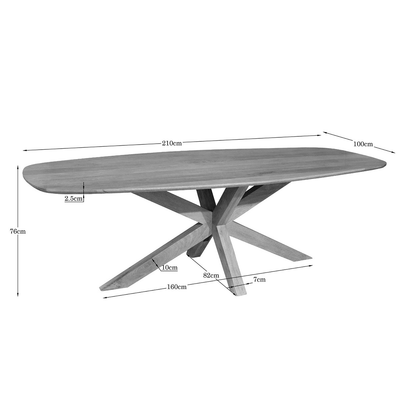 Eettafel Deens Ovaal All Wood