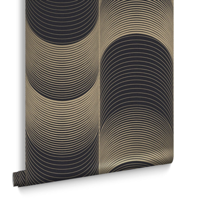 Graham &amp; Brown  vliesbehang  Eclipse Black &amp; Gold