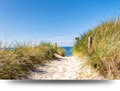 Canvas schilderijen Duinen, strand en zee