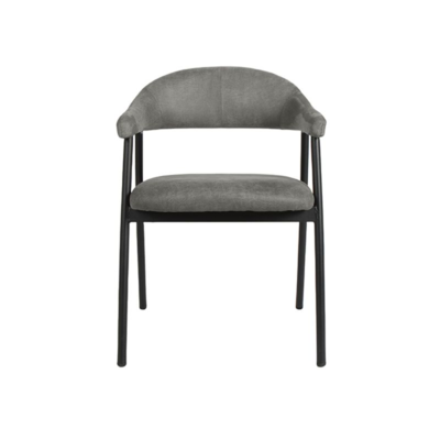 Eetkamerstoel Allure Macy-micro suède-set van 2