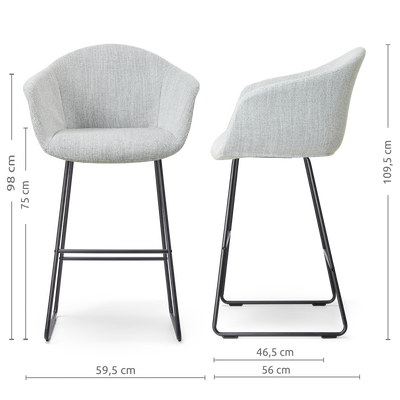 Nino-Otis - zwart onderstel - 75 cm