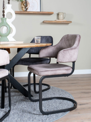 Eetkamerstoel Fox vintage velvet