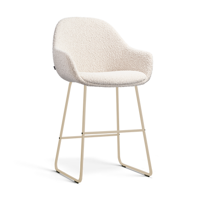 barkruk nino-mae beige onderstel