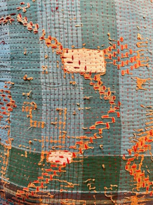 Kussen Kantha vintage 50x70 cm