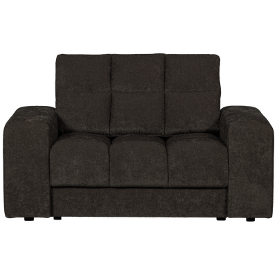 Second date loveseat velvet warmgrijs