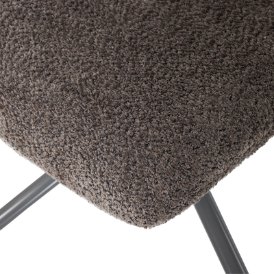 Soren verstelbare draaifauteuil wollig grijs