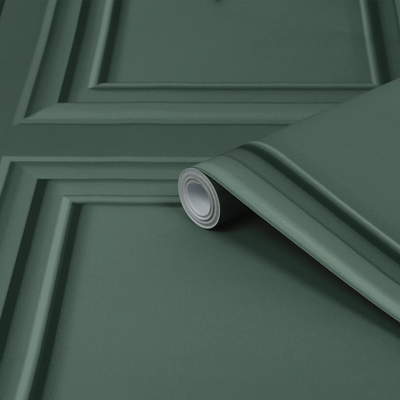 vliesbehang laura ashley redbrook wood panel fern green