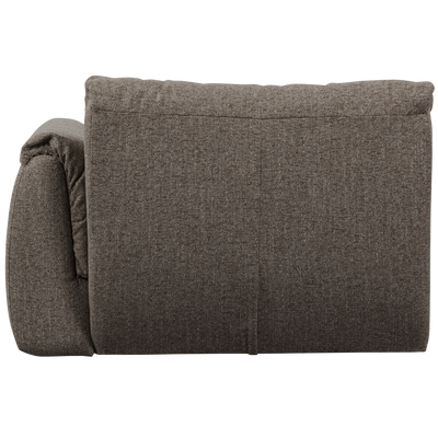 Baggy 1-zits element met arm rechts geweven chenille bruin