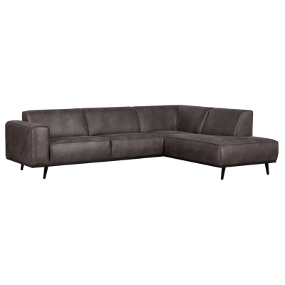 Statement hoekbank rechts chenille velvet terra