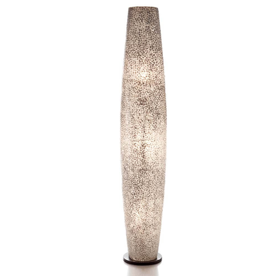 Vloerlamp Cone white capiz