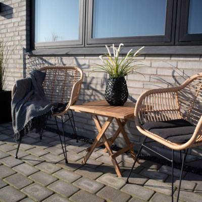 Rotan tuinstoel Madelein - met zitkussen