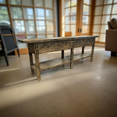Wandtafel zwart finish 4 la en plank uniek