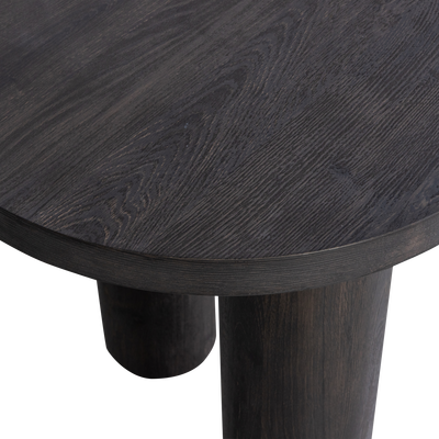 Maan organisch sidetable/bureau mdf donkerbruin