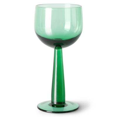 HKliving wijnglas the Emeralds hoog (set van 4)