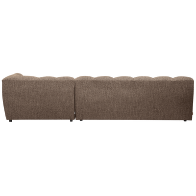 Allure chaise longue rechts geweven stof naturel melange
