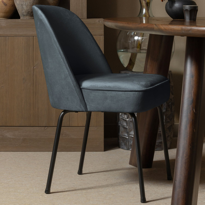 Vogue eetkamerstoel structure velvet brass