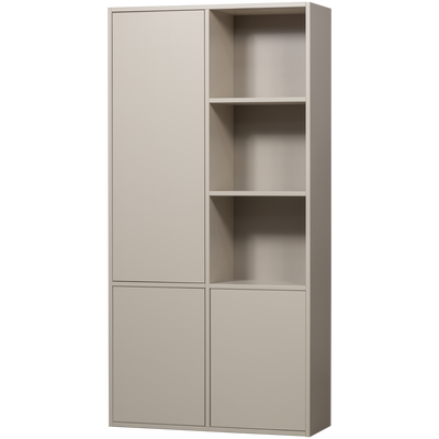 Meggy opbergkast links 108 cm grenen middenbruin [fsc]