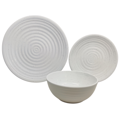 Flamefield Granite Pearl 12-delig melamine servies