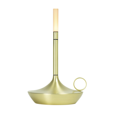 Graypants Tafellamp Wick S LED oplaadbaar messing