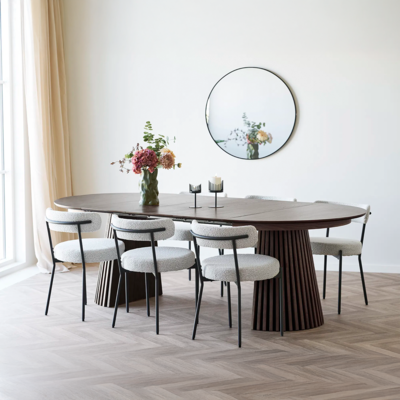 Uitschuifbare houten eettafel Alko - 120 tot 240