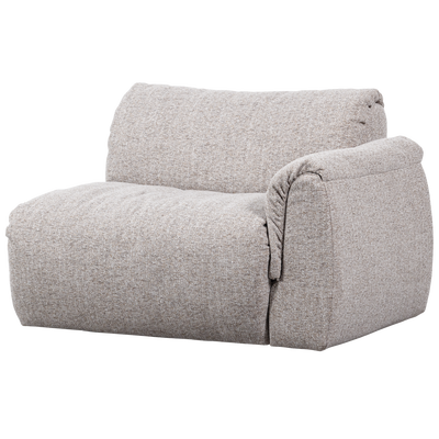 Baggy 1-zits element met arm rechts geweven chenille bruin