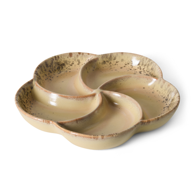 HKliving Servies 70s ceramics snack tray Grit