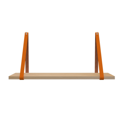 Leren plankdragers (set van 2)