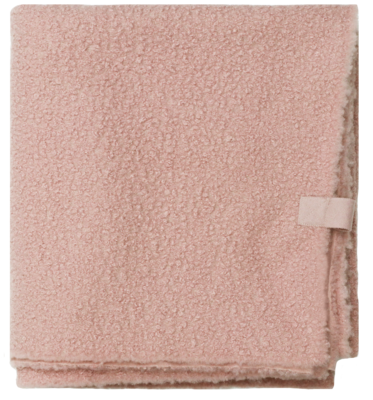 Plaid bouclé oud roze