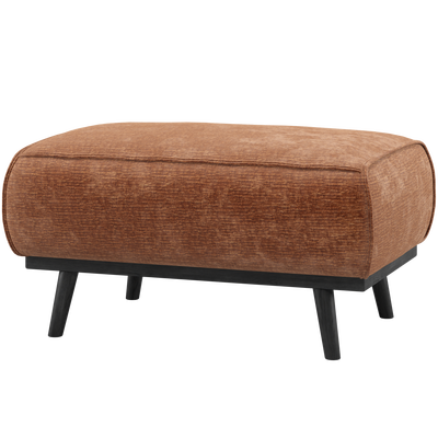Statement hocker lichtbruin melange