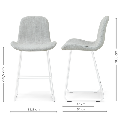 Barkruk Nino-Fé - wit onderstel - 65 cm