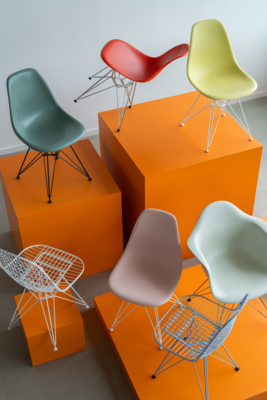 Vitra stoel Eames DAR RE chroom onderstel