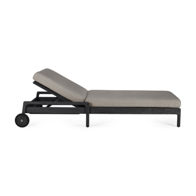 Ethnicraft - Outdoor - Teak Jack adjustable lounger - zwart