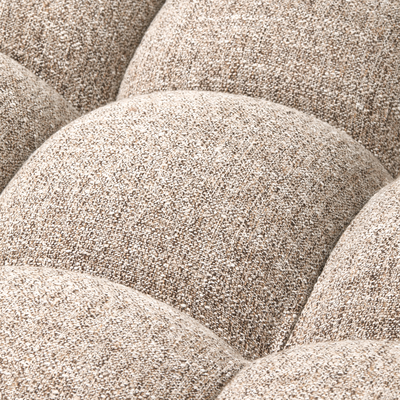 Allure 3-zits bank geweven stof donkerbruin melange
