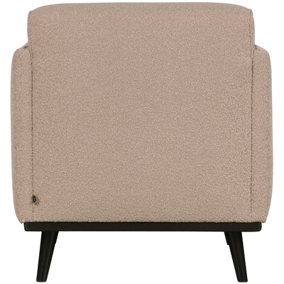 Statement fauteuil met arm chenille velvet perzikroze