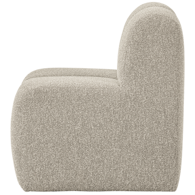 Mojo eetbank 84 cm met rugleuning wollig bruin