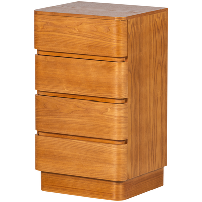 Fejo ladekast 4 lades mdf bruin [fsc]