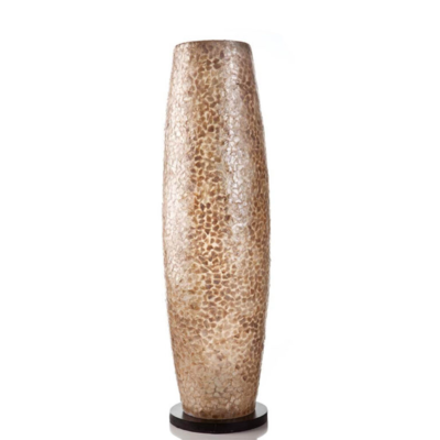 Vloerlamp Cone gold capiz