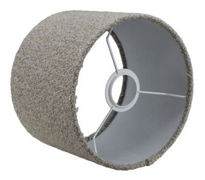 Lampenkap rond Bouclé beige