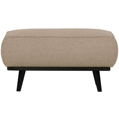 Statement hocker lichtbruin melange