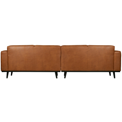 Statement 4-zits bank 280 cm chenille velvet perzikroze