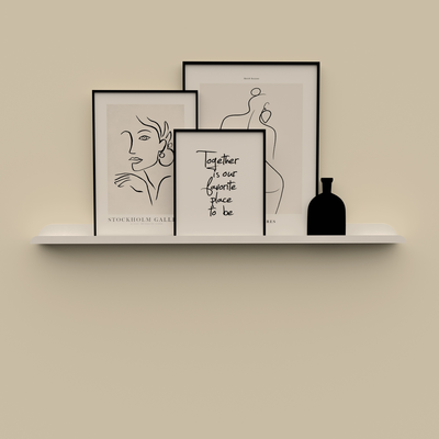 Stalen wandplank LIMA 120