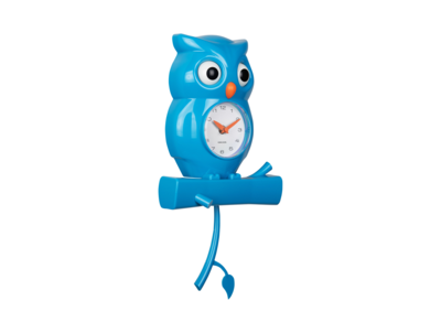 Wandklok Owl pendulum ABS