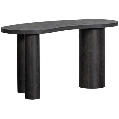 Maan organisch sidetable/bureau mdf donkerbruin