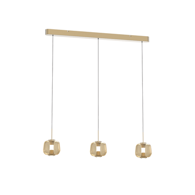 Rosa Hanglamp 3-lichts balk