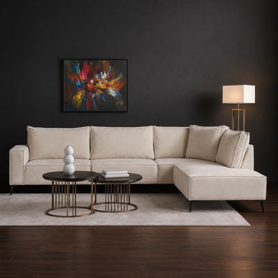 Hoekbank Mirello Beige