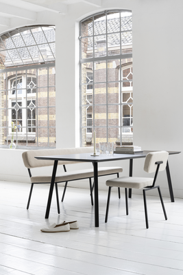 Studio HENK tafel New Classic Rechthoekig, zwart frame - Smart Collectie