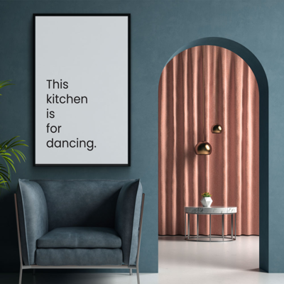 Walljar plexiglas schilderij - This Kitchen Is For Dancing